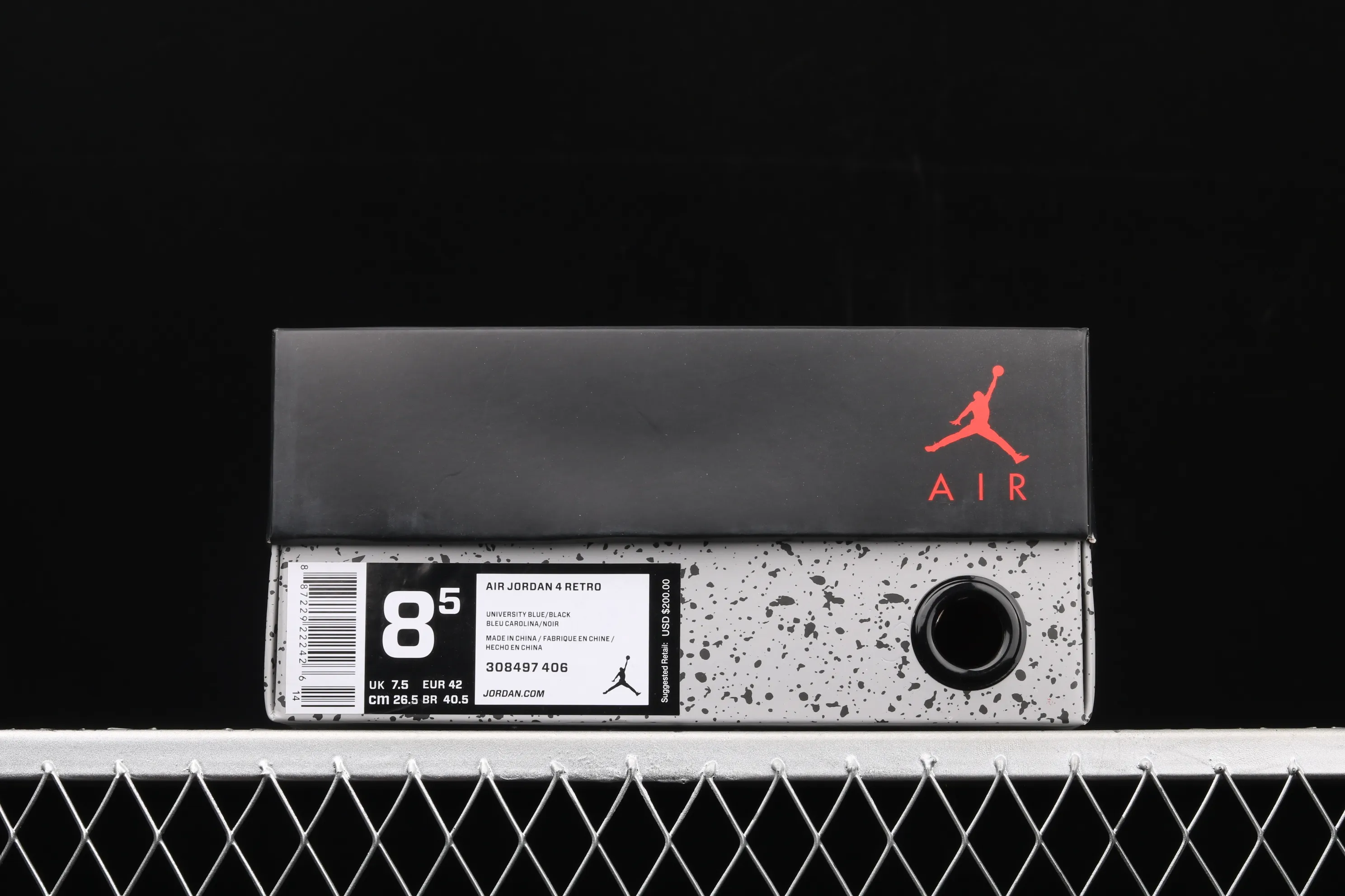 All categories Air Jordan Jordan series basketball shoes Air Jordan 4 G version Travis Scott Cactus Jack x Air Jordan 4 Joe 4 AJ4 joint model Suede blue 308497-406